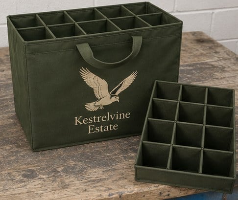 Customized wine totes for distributors and sales representatives