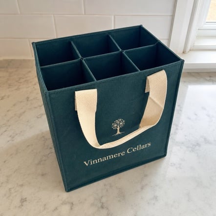 Six-Bottle Divided Wine Totes